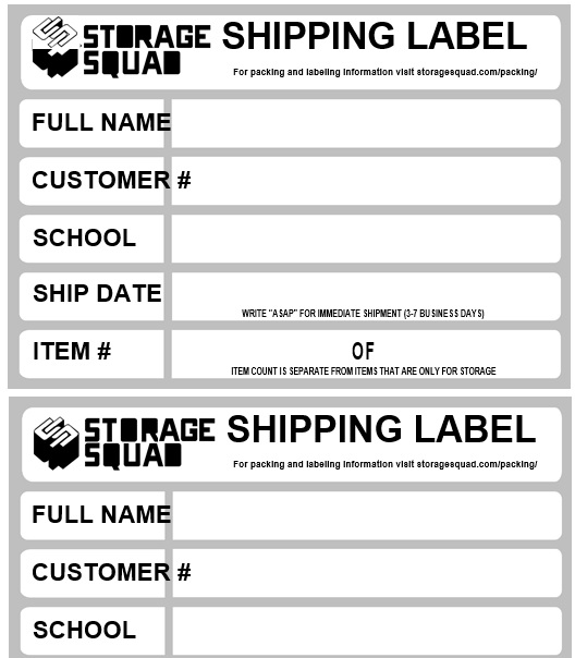 printable shipping label template 5