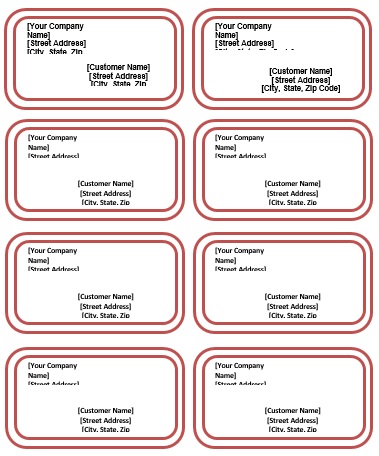 printable shipping label template 7