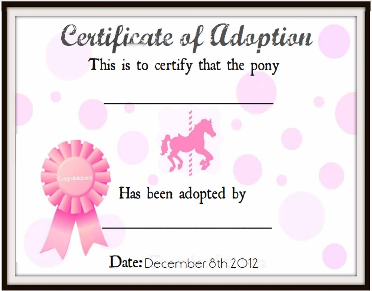 free adoption certificate template 3