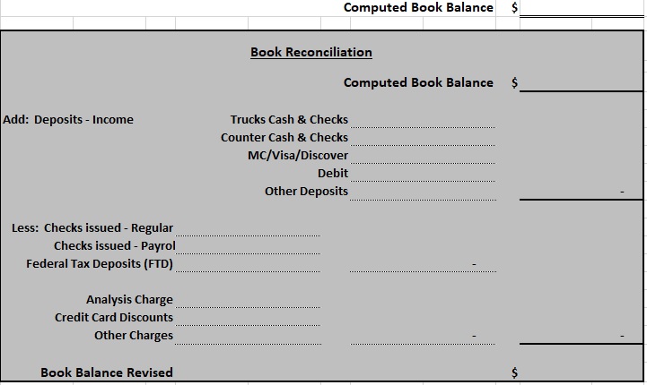 free bank reconciliation template 16
