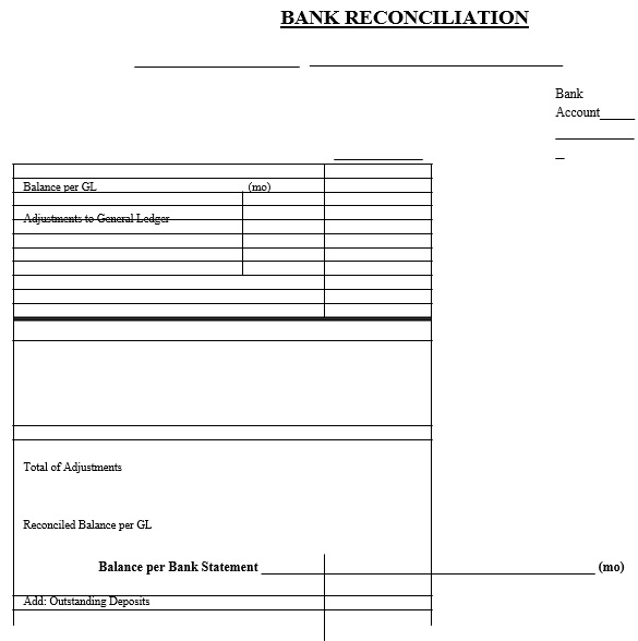 free bank reconciliation template 4