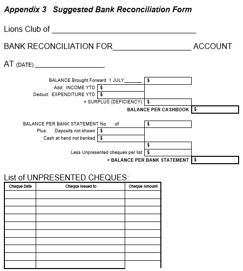free bank reconciliation template 6