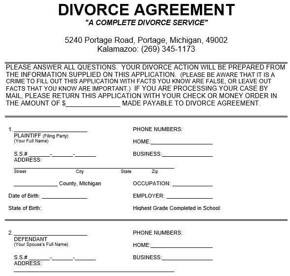 free divorce settlement agreement template 19