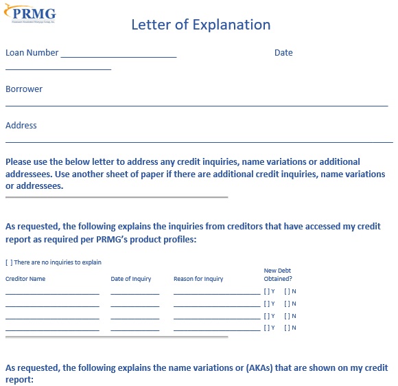 free letter of explanation template 6