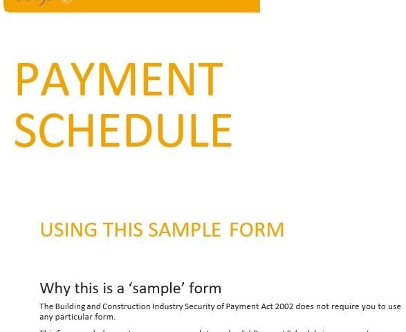 free payment schedule template 13