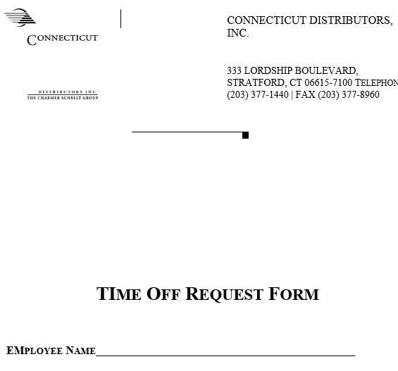free time off request form 2