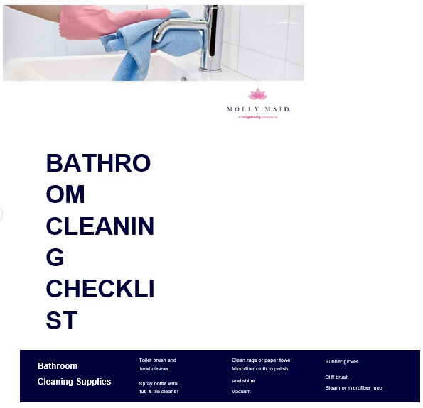printable bathroom cleaning checklist 18