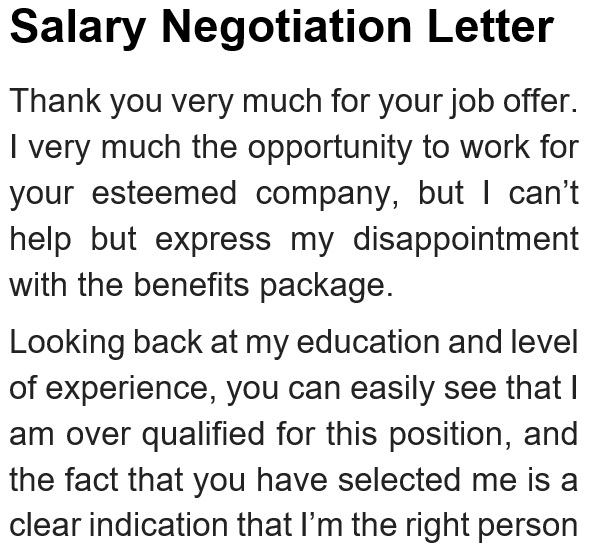 best salary negotiation letter 11