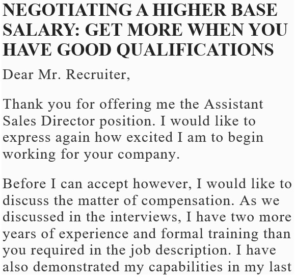 best salary negotiation letter 14