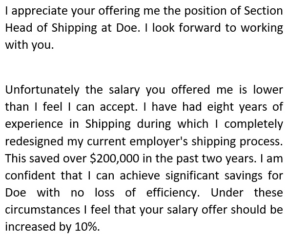 best salary negotiation letter 4