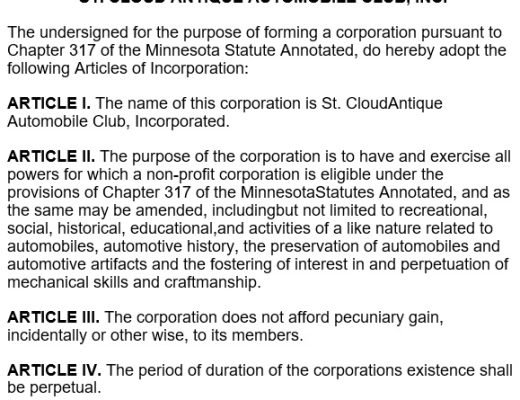 free articles of incorporation template 17