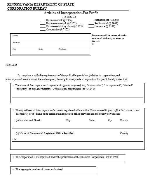 free articles of incorporation template 7