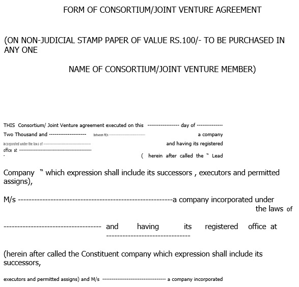 free joint venture agreement template 11