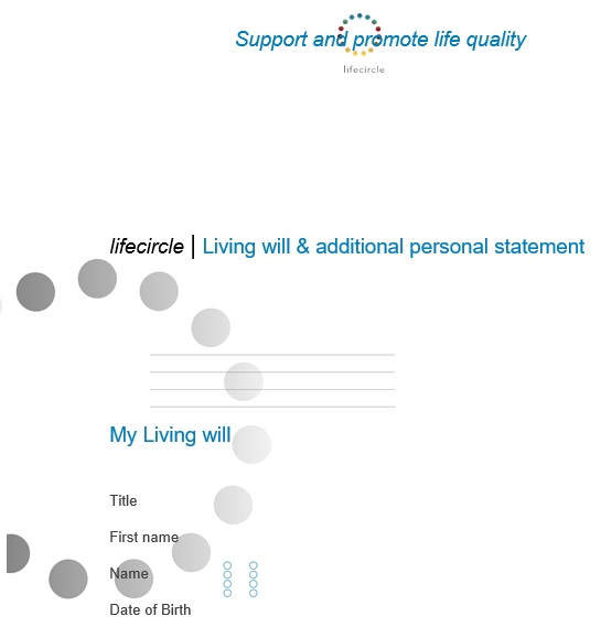 free living will template