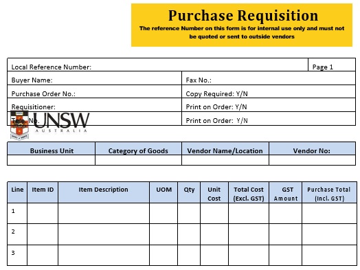 free requisition form template 12