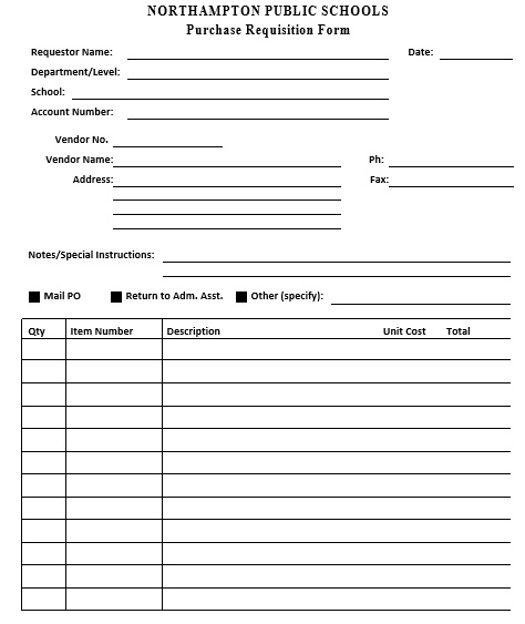 free requisition form template 9