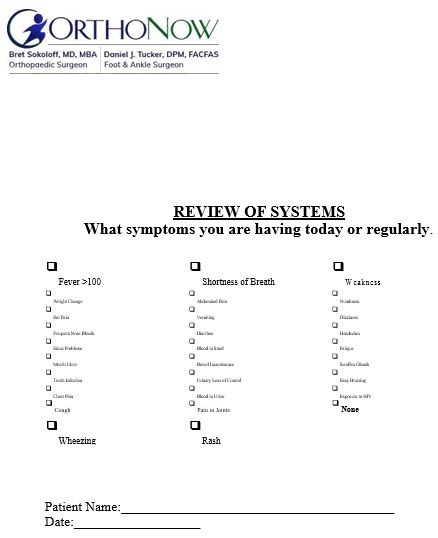 free review of systems template 3