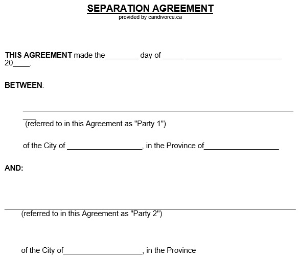 free separation agreement template 7