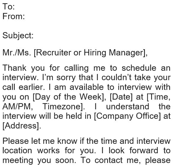 submit interview assignment email