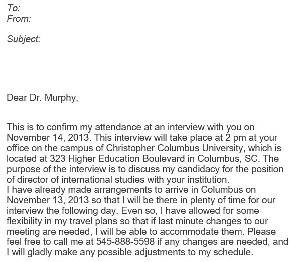 professional interview acceptance email 16