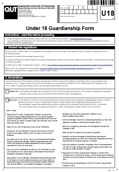 under 18 guardianship form