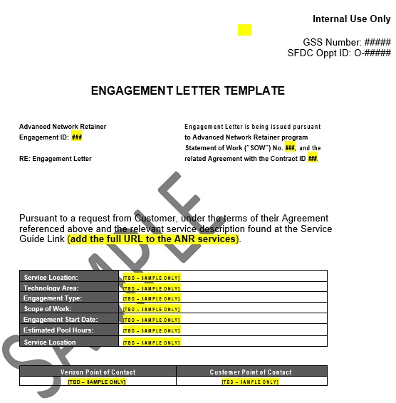 free engagement letter template
