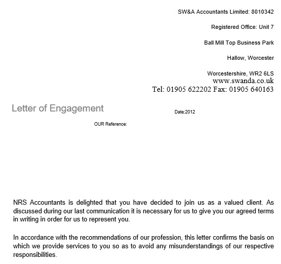free engagement letter