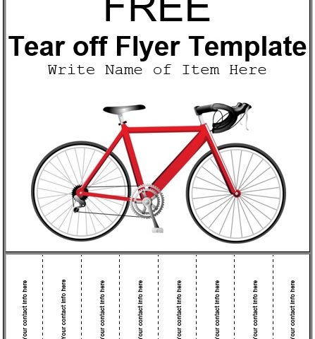 free printable tear off flyer template