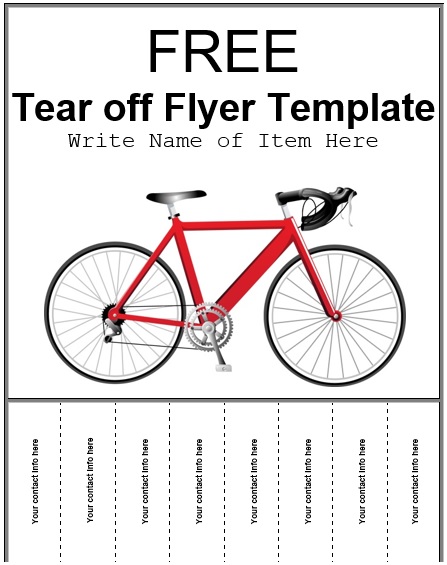 free printable tear off flyer template