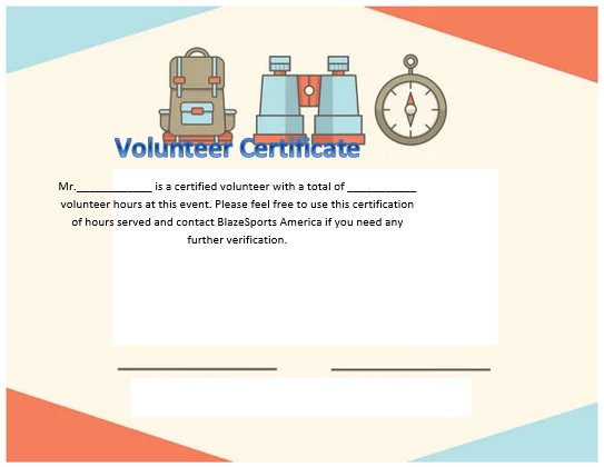 free volunteering certificate template 11