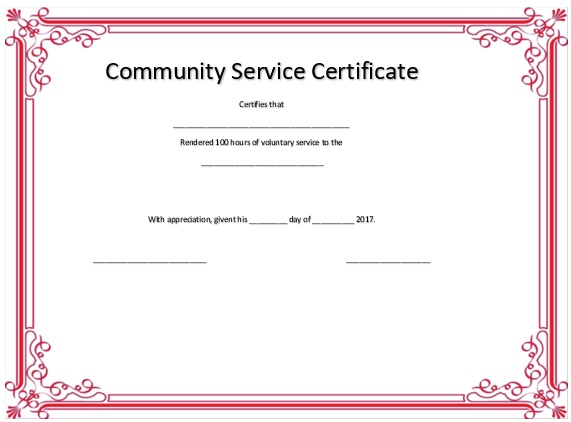 free volunteering certificate template 16