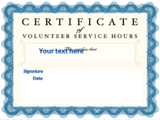 free volunteering certificate template 2