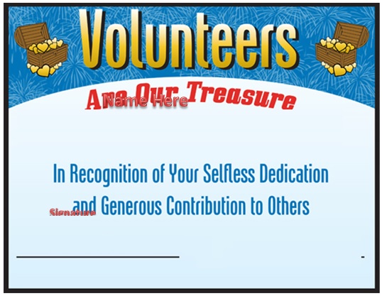 free volunteering certificate template 4