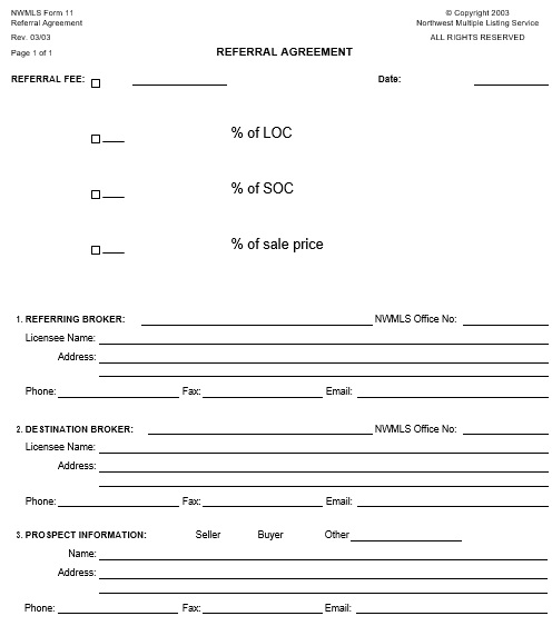 free referral agreement template 3