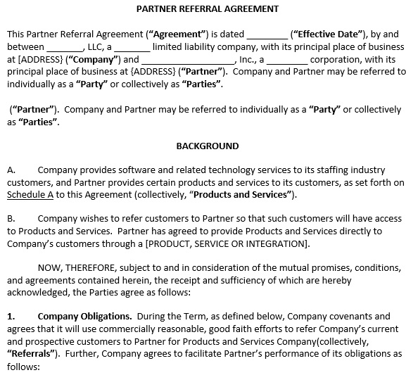 referral partner agreement template