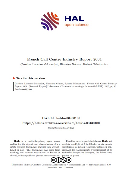 call centre industry report template