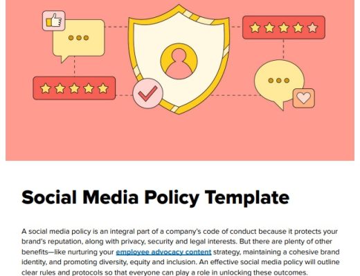 employee social media policy template