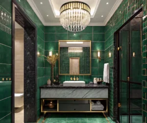 Emerald Luxe Bathroom