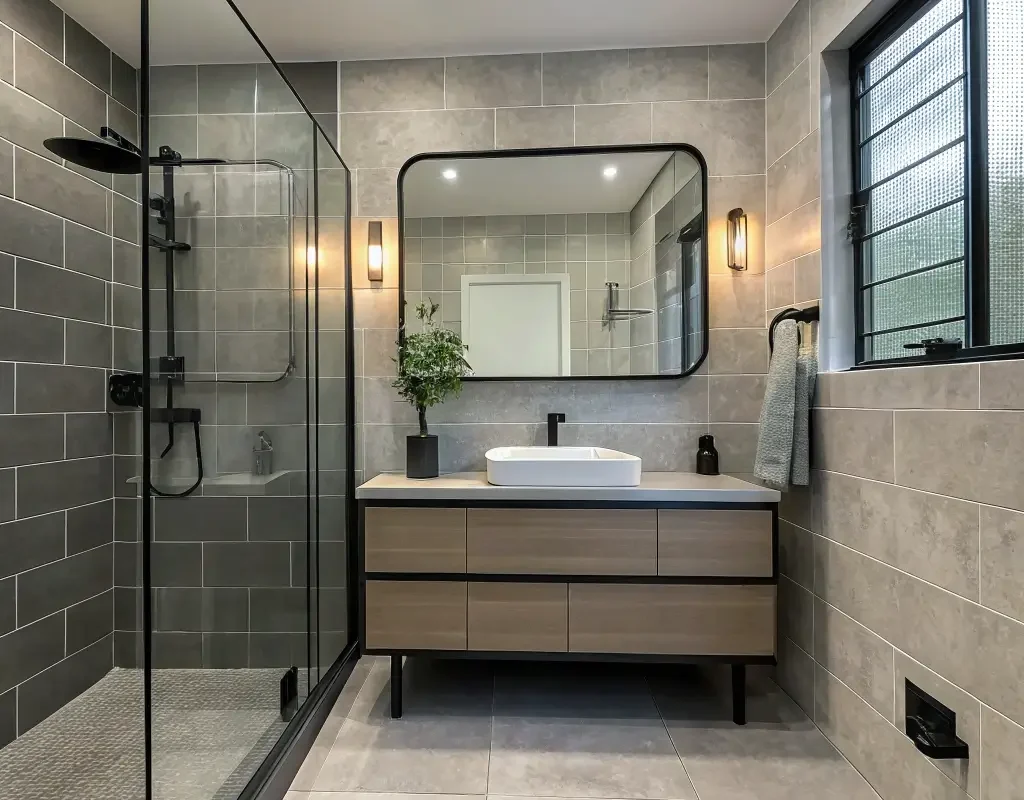 Glossy Gray Modern Minimalism