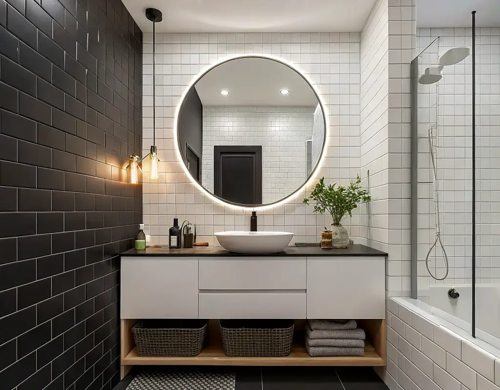 Half and Half Wall Contrast