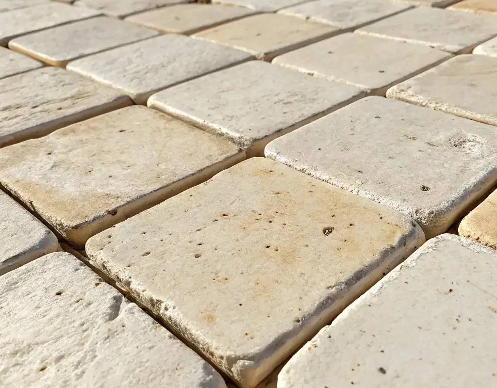 Handcrafted Ivory Texture Focus