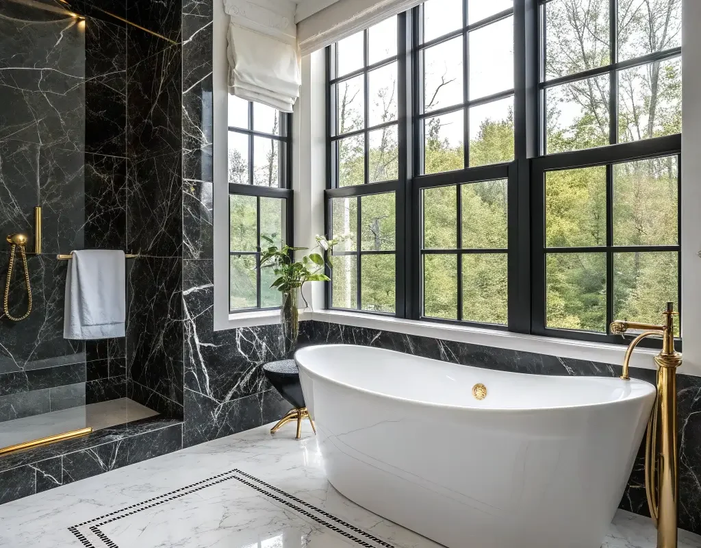 Marble Inspired Monochrome Look