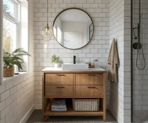 Matte White Subway Tiles for Soft Elegance