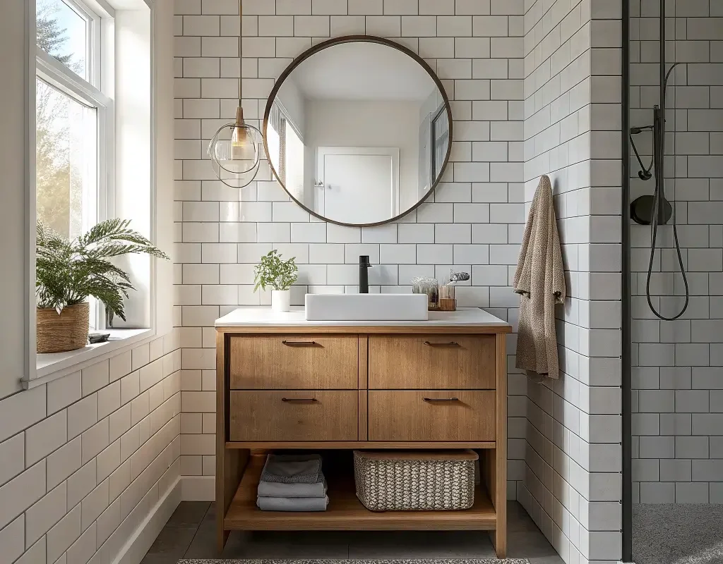 Matte White Subway Tiles for Soft Elegance