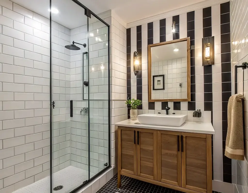 Modern Vertical Tile Stripes