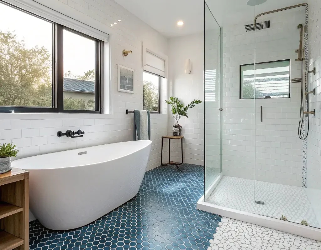 Ombre Penny Tile Gradient Effect