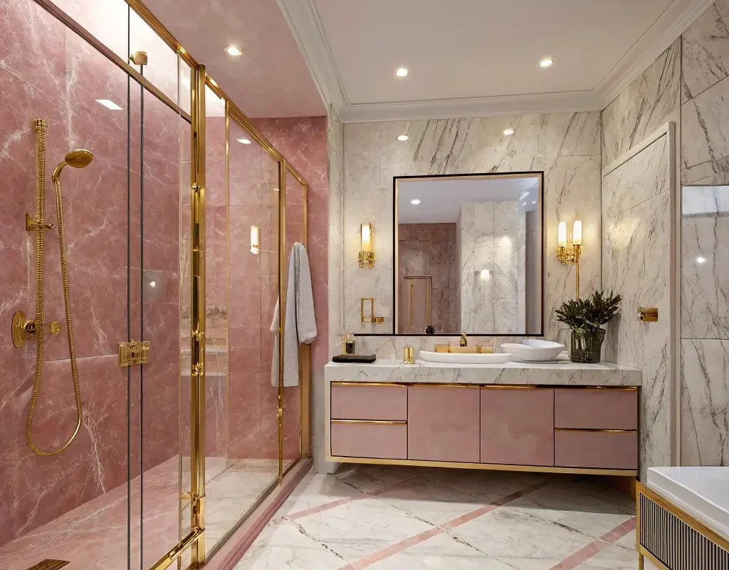 Pink Marble Accent Paradise
