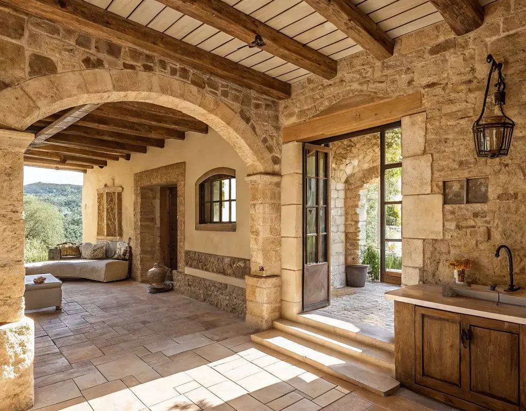 Rustic Beige Mediterranean Charm