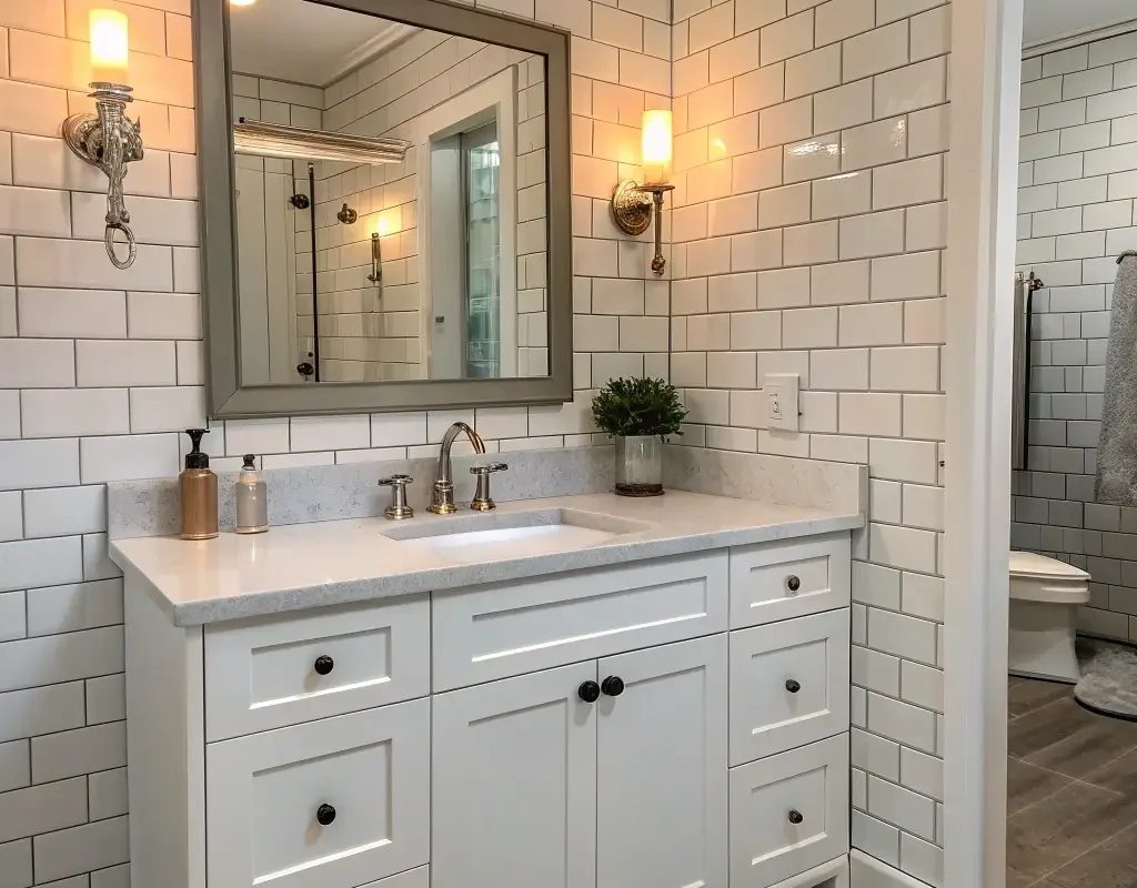 Staggered Subway Tile Pattern for Classic Charm