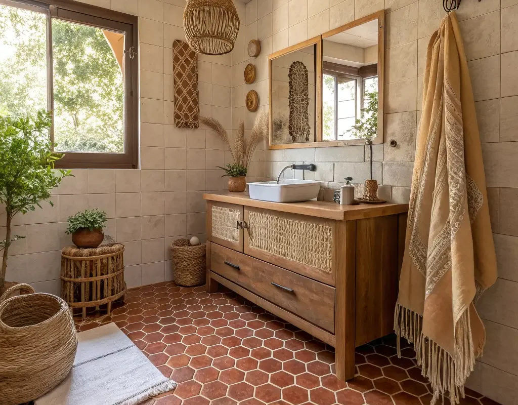 Terracotta Penny Tile for a Warm Look